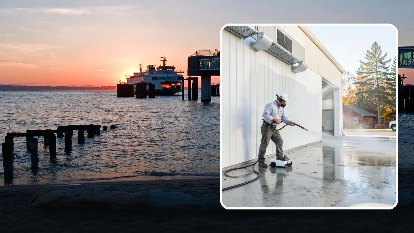 Warehouse Floor Cleaning in Edmonds, Snohomish County, WA - Restore large commercial warehouse floors with industrial degreasing and ride-on surface cleaning.