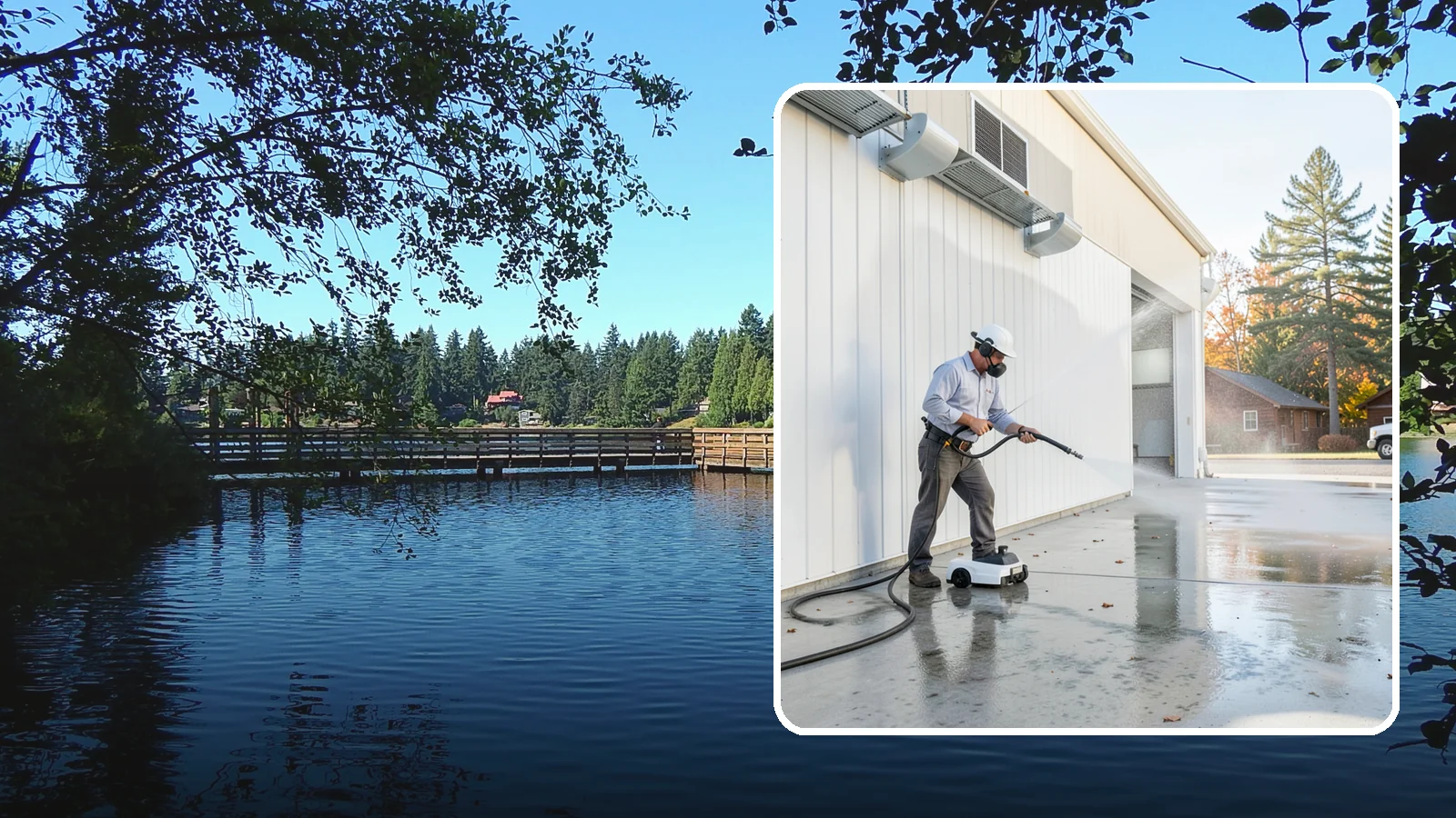 Warehouse Floor Cleaning in Federal Way, King County, WA - Restore large commercial warehouse floors with industrial degreasing and ride-on surface cleaning.