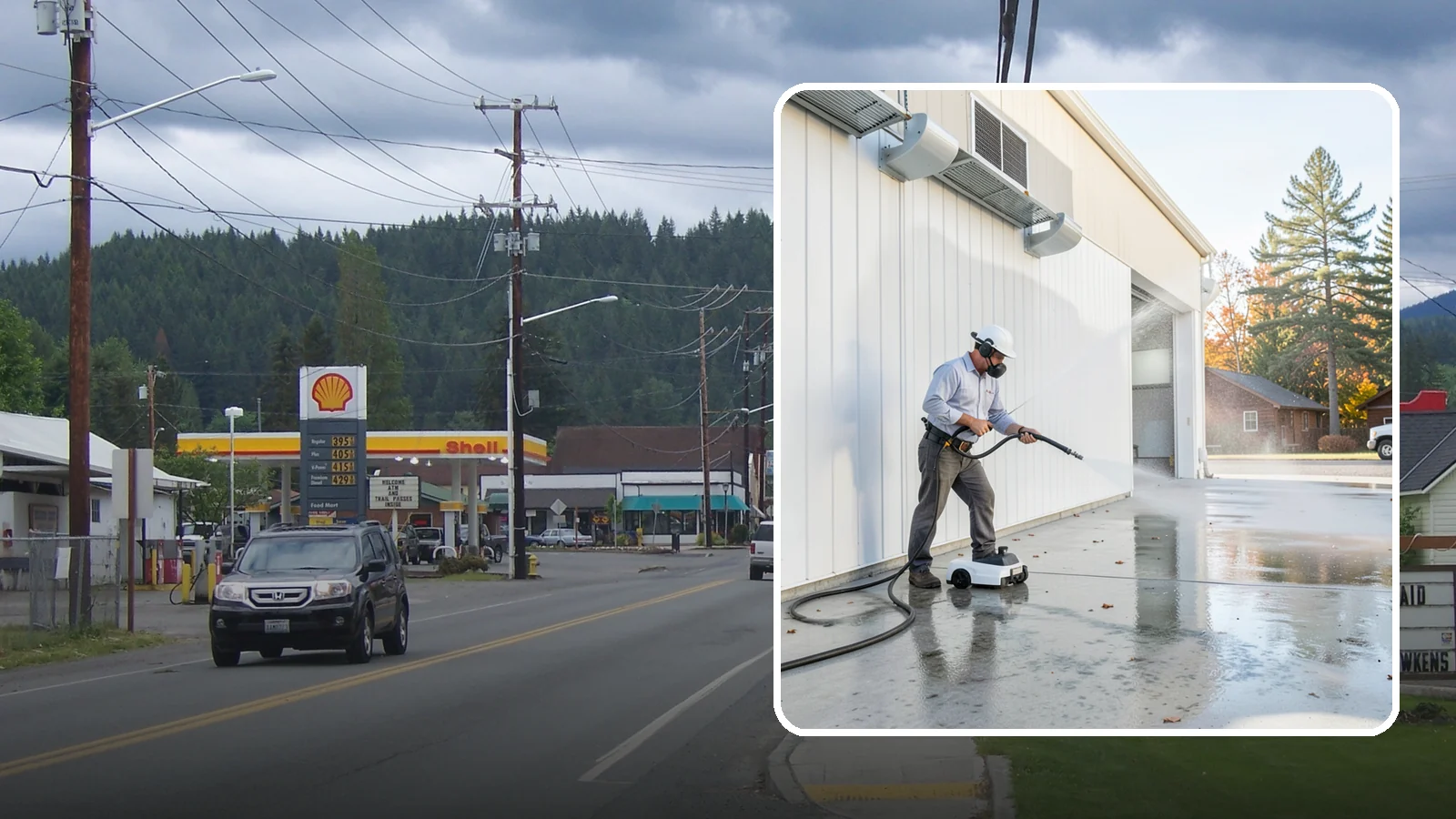 Warehouse Floor Cleaning in Granite Falls, Snohomish County, WA - Restore large commercial warehouse floors with industrial degreasing and ride-on surface cleaning.