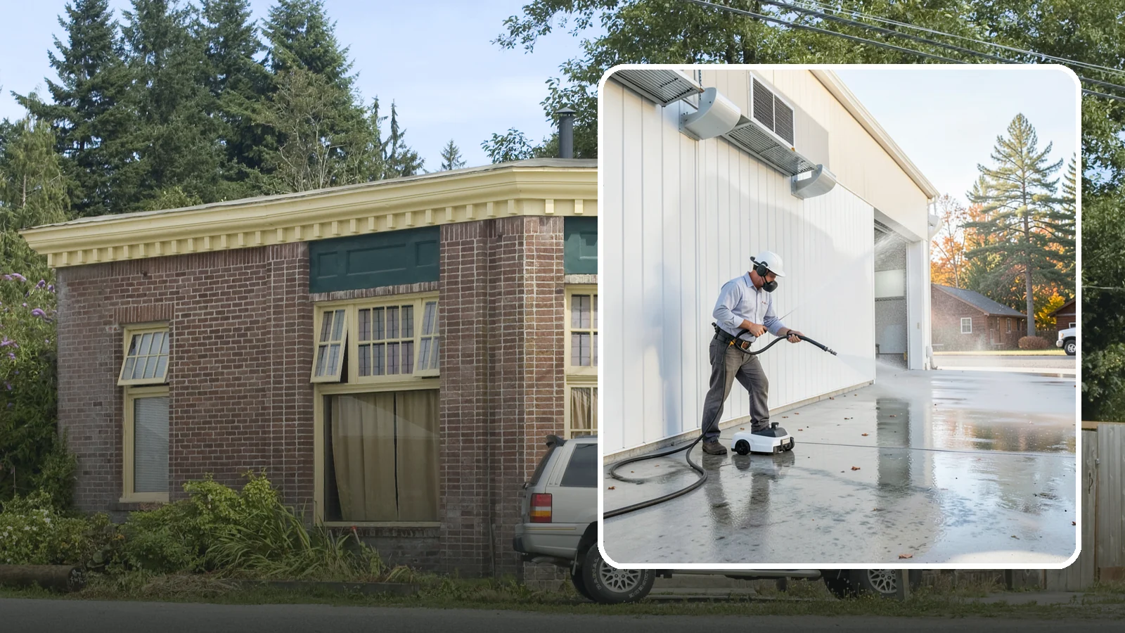 Warehouse Floor Cleaning in Hamilton, Skagit County, WA - Restore large commercial warehouse floors with industrial degreasing and ride-on surface cleaning.