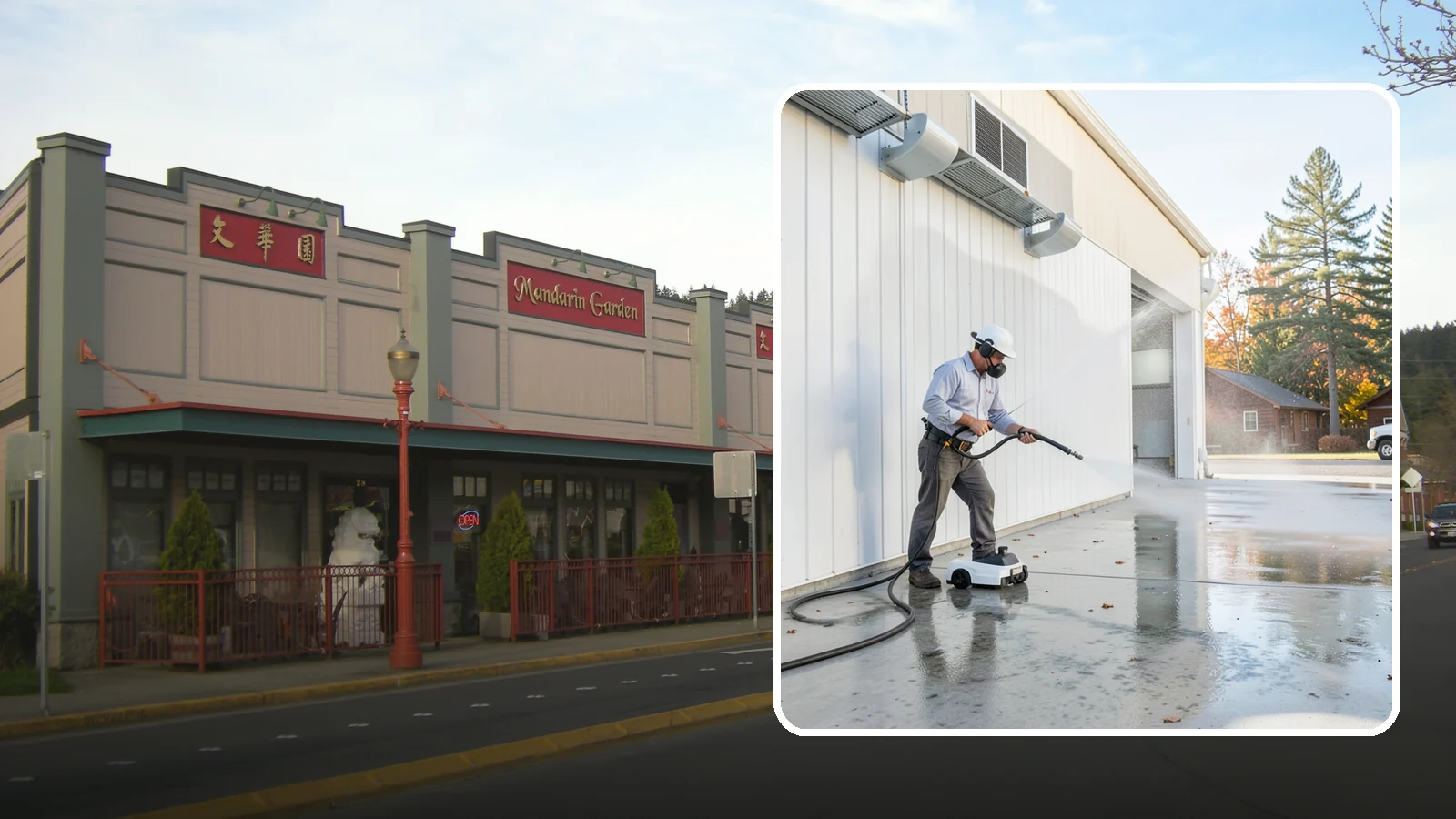 Warehouse Floor Cleaning in Issaquah, King County, WA - Restore large commercial warehouse floors with industrial degreasing and ride-on surface cleaning.