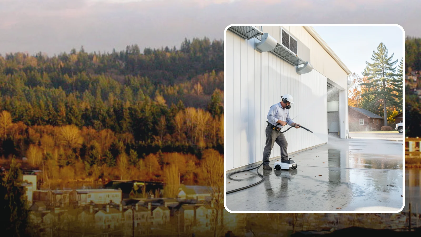 Warehouse Floor Cleaning in Kenmore, King County, WA - Restore large commercial warehouse floors with industrial degreasing and ride-on surface cleaning.