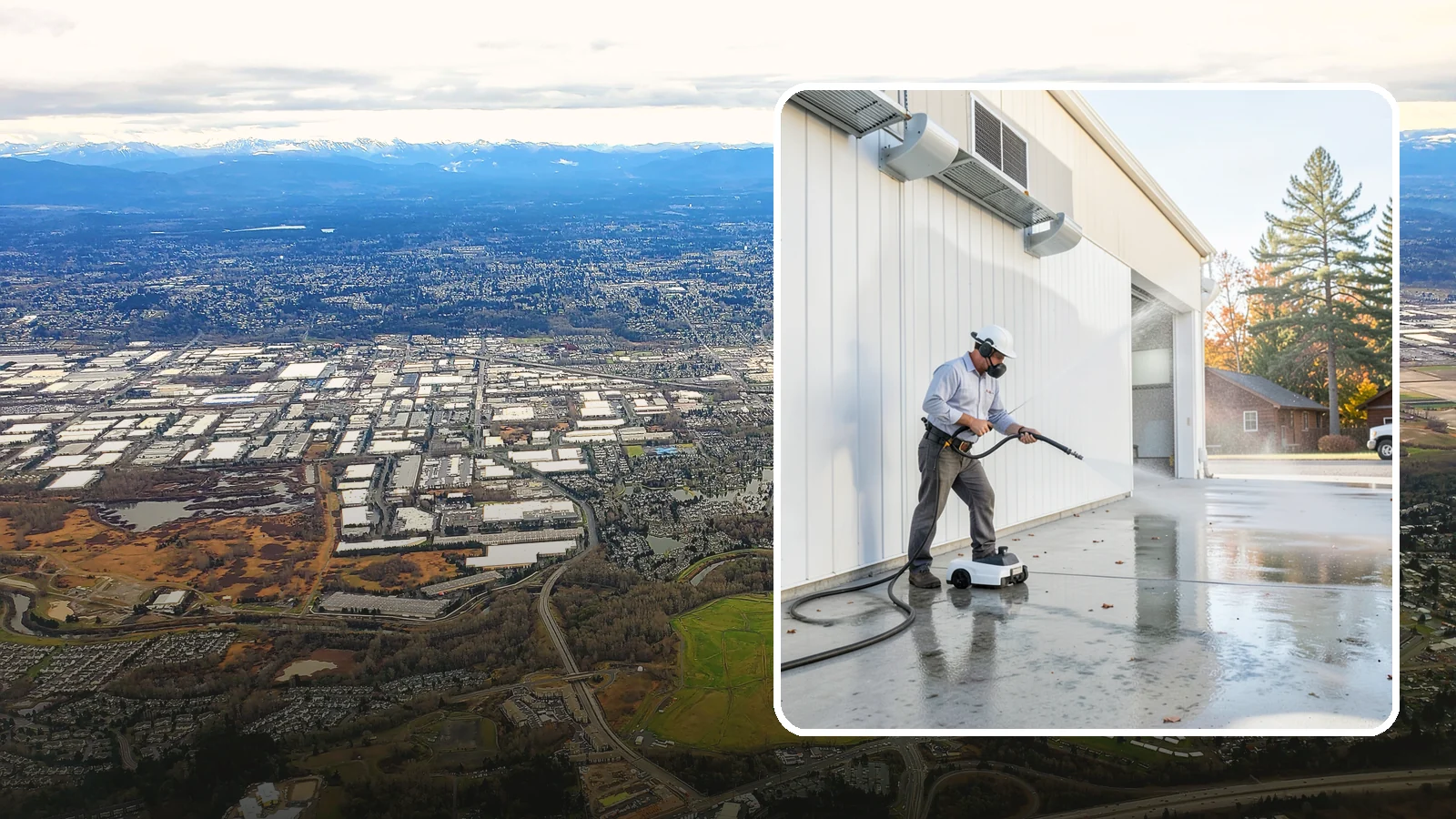 Warehouse Floor Cleaning in Kent, King County, WA - Restore large commercial warehouse floors with industrial degreasing and ride-on surface cleaning.