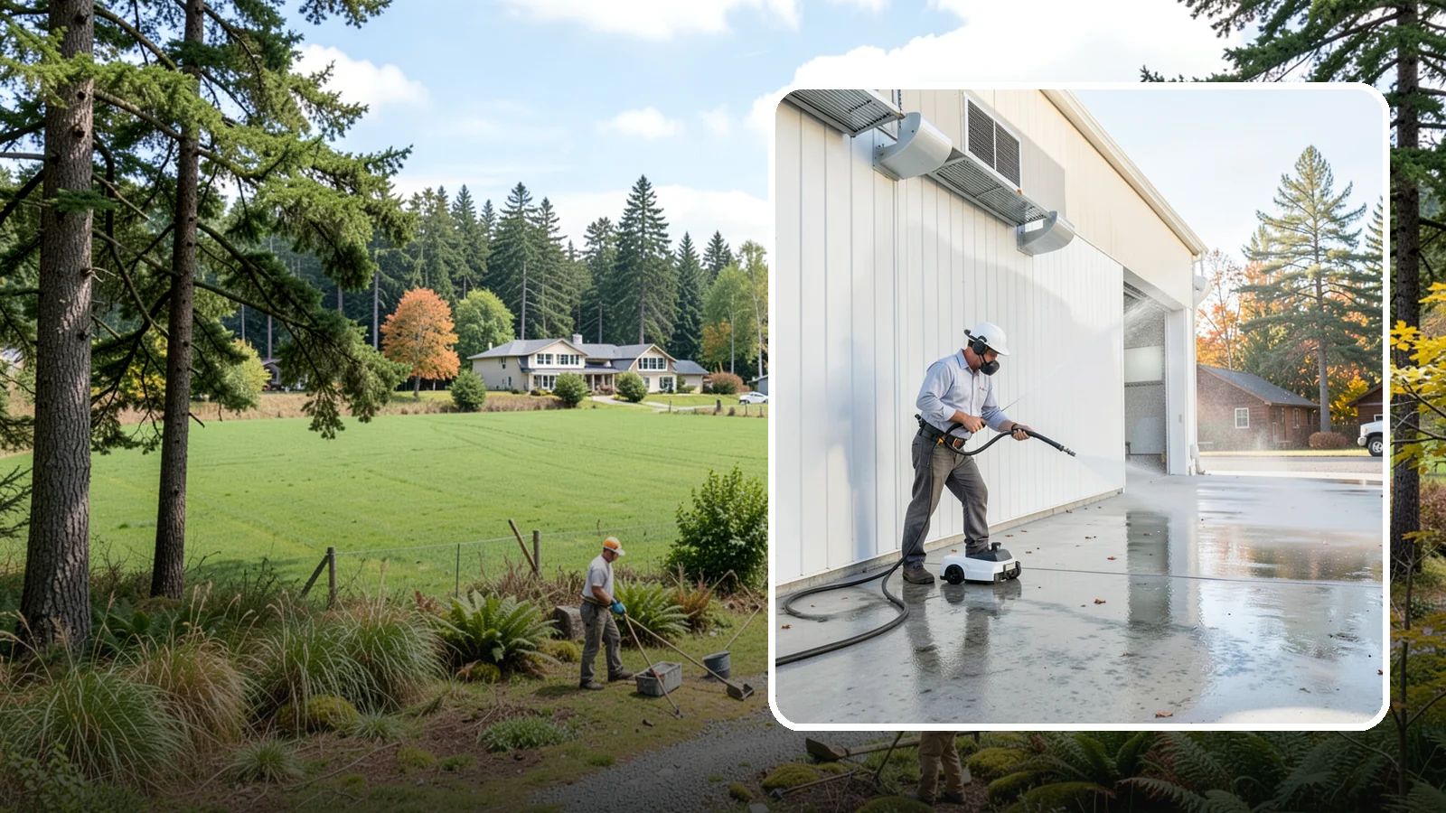 Warehouse Floor Cleaning in Lyman, Skagit County, WA - Restore large commercial warehouse floors with industrial degreasing and ride-on surface cleaning.