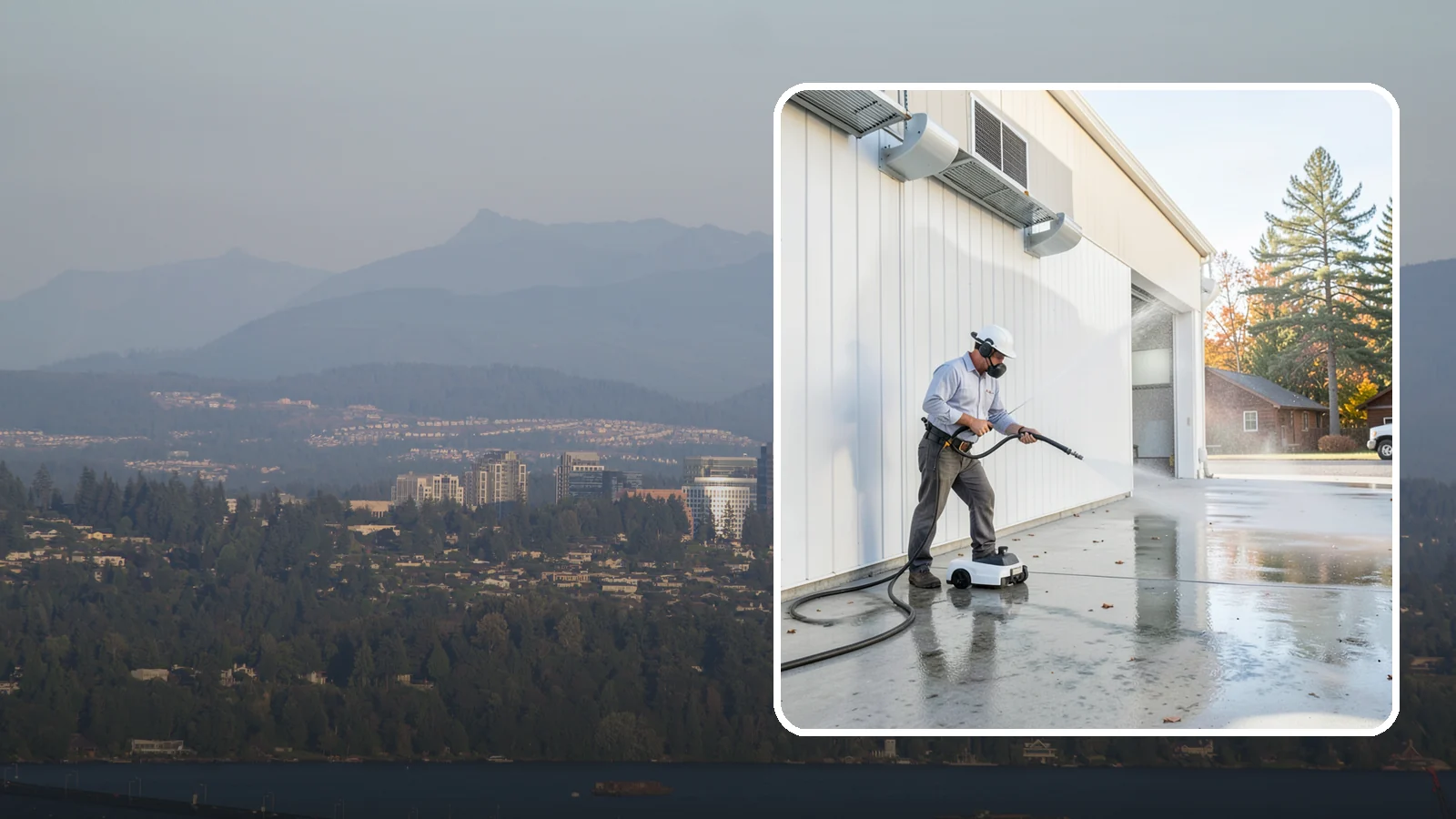 Warehouse Floor Cleaning in Medina, King County, WA - Restore large commercial warehouse floors with industrial degreasing and ride-on surface cleaning.
