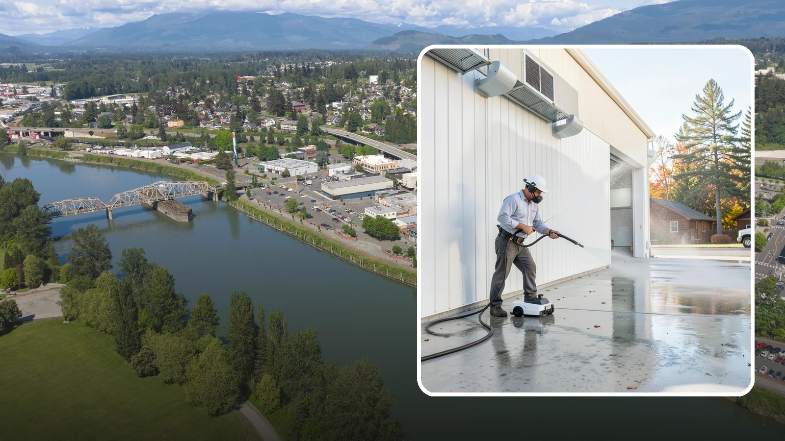 Warehouse Floor Cleaning in Mount Vernon, Skagit County, WA - Restore large commercial warehouse floors with industrial degreasing and ride-on surface cleaning.