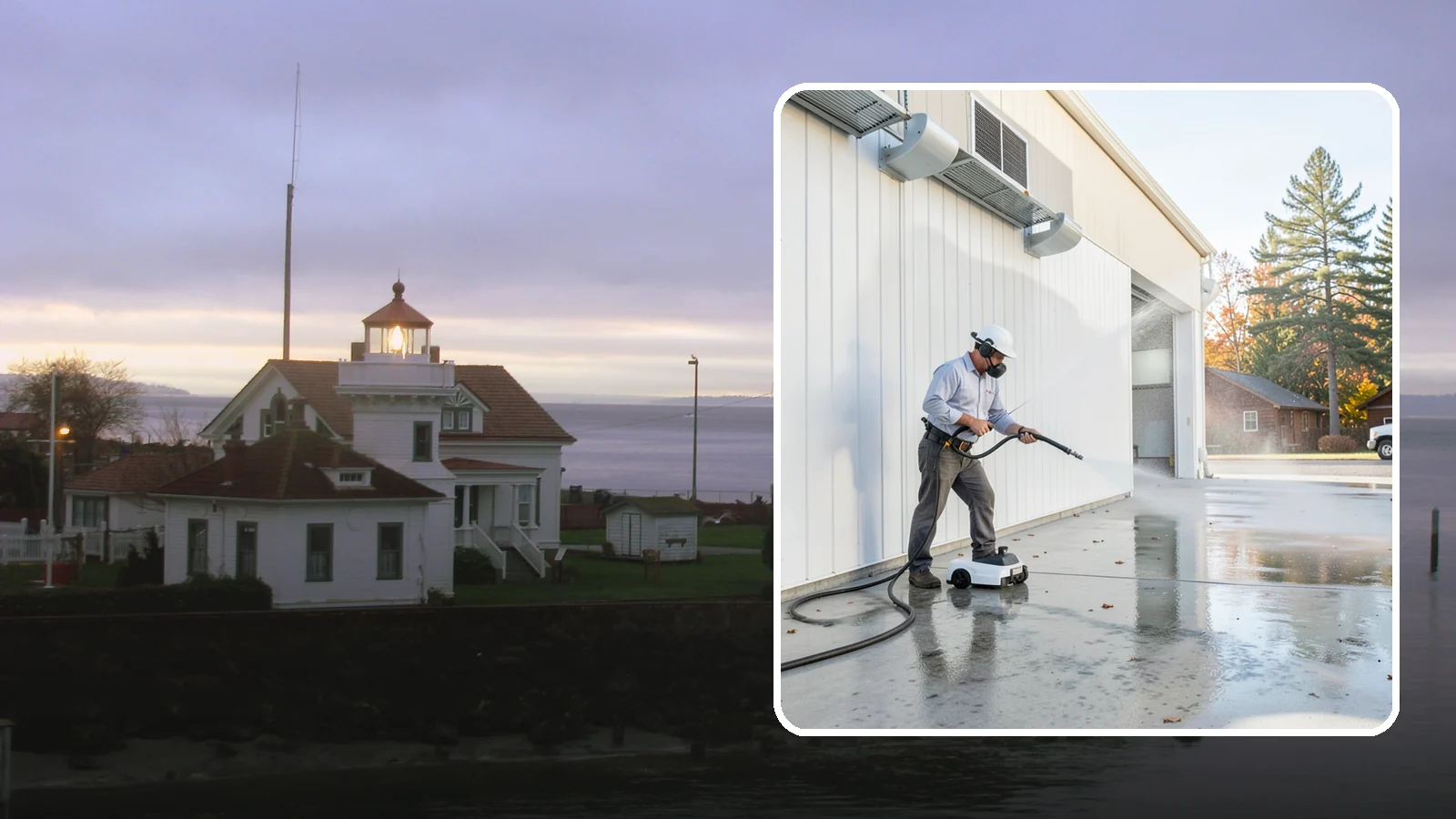 Warehouse Floor Cleaning in Mukilteo, Snohomish County, WA - Restore large commercial warehouse floors with industrial degreasing and ride-on surface cleaning.