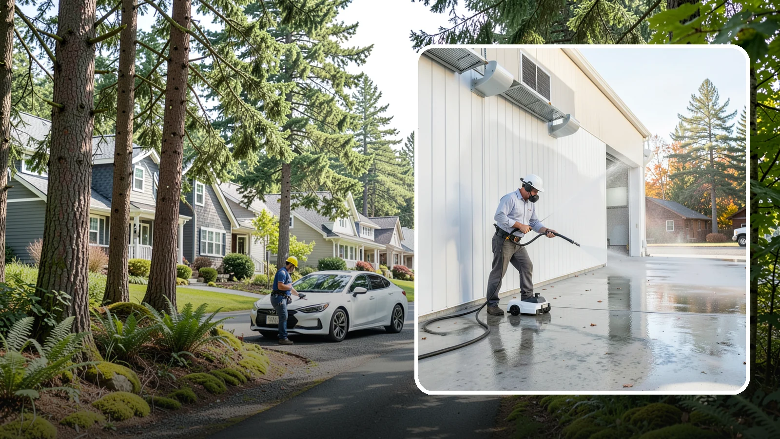 Warehouse Floor Cleaning in Normandy Park, King County, WA - Restore large commercial warehouse floors with industrial degreasing and ride-on surface cleaning.