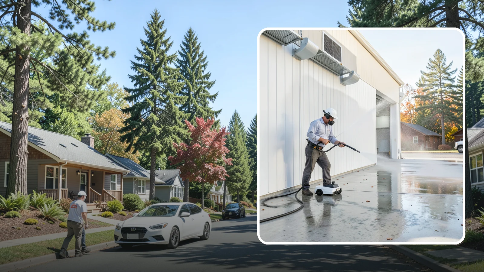 Warehouse Floor Cleaning in Orting, Pierce County, WA - Restore large commercial warehouse floors with industrial degreasing and ride-on surface cleaning.