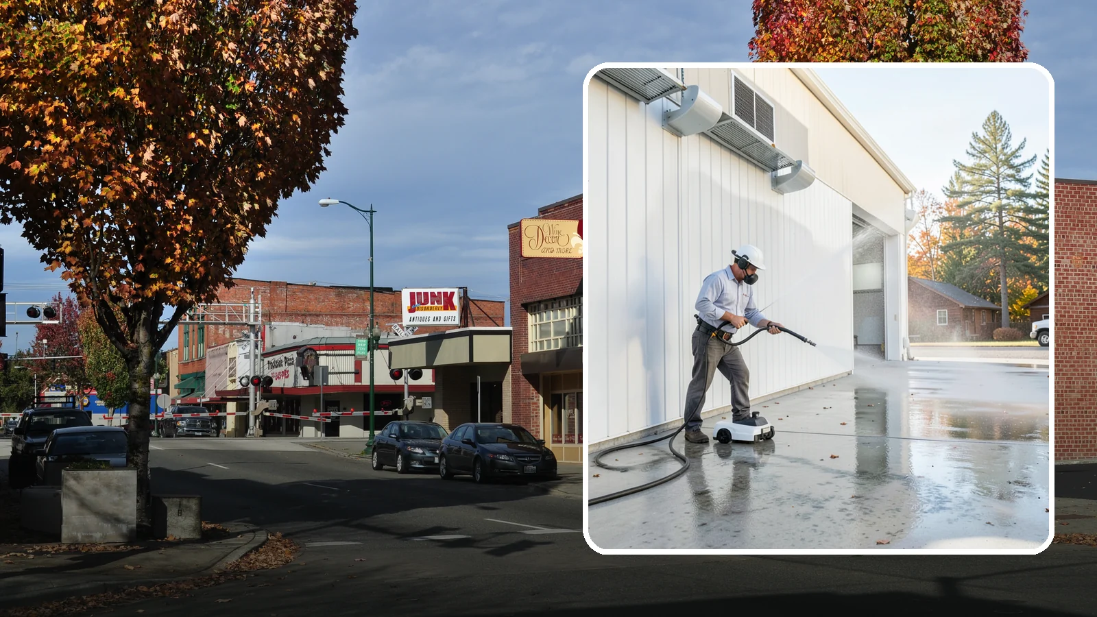 Warehouse Floor Cleaning in Puyallup, Pierce County, WA - Restore large commercial warehouse floors with industrial degreasing and ride-on surface cleaning.