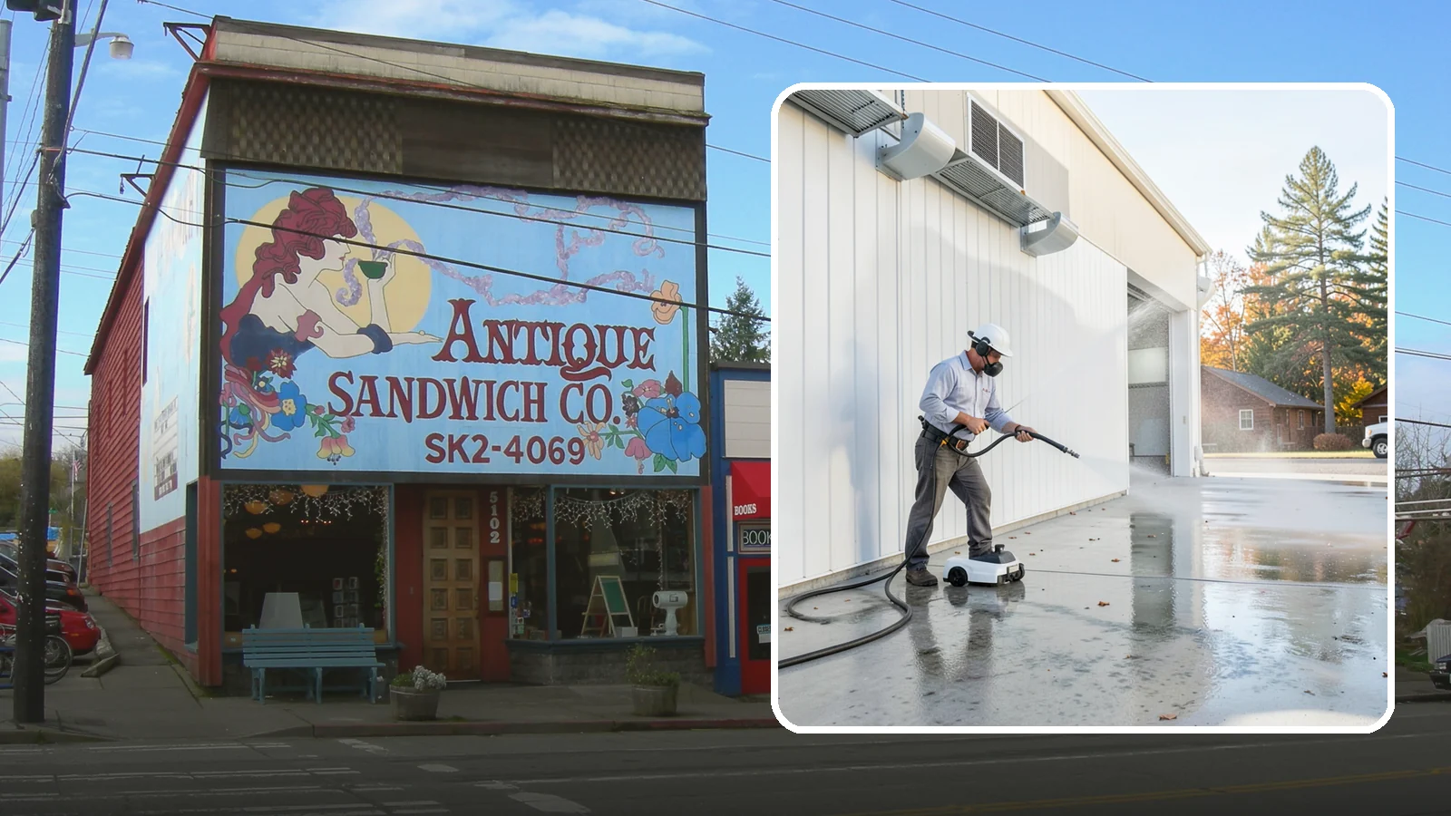 Warehouse Floor Cleaning in Ruston, Pierce County, WA - Restore large commercial warehouse floors with industrial degreasing and ride-on surface cleaning.