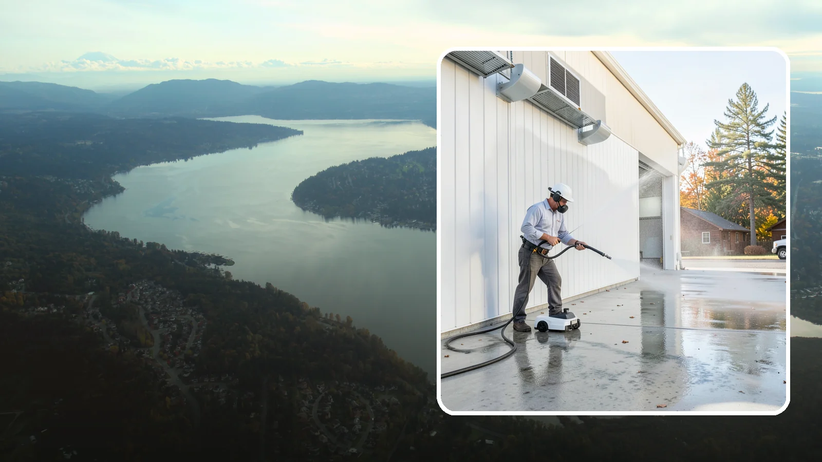 Warehouse Floor Cleaning in Sammamish, King County, WA - Restore large commercial warehouse floors with industrial degreasing and ride-on surface cleaning.
