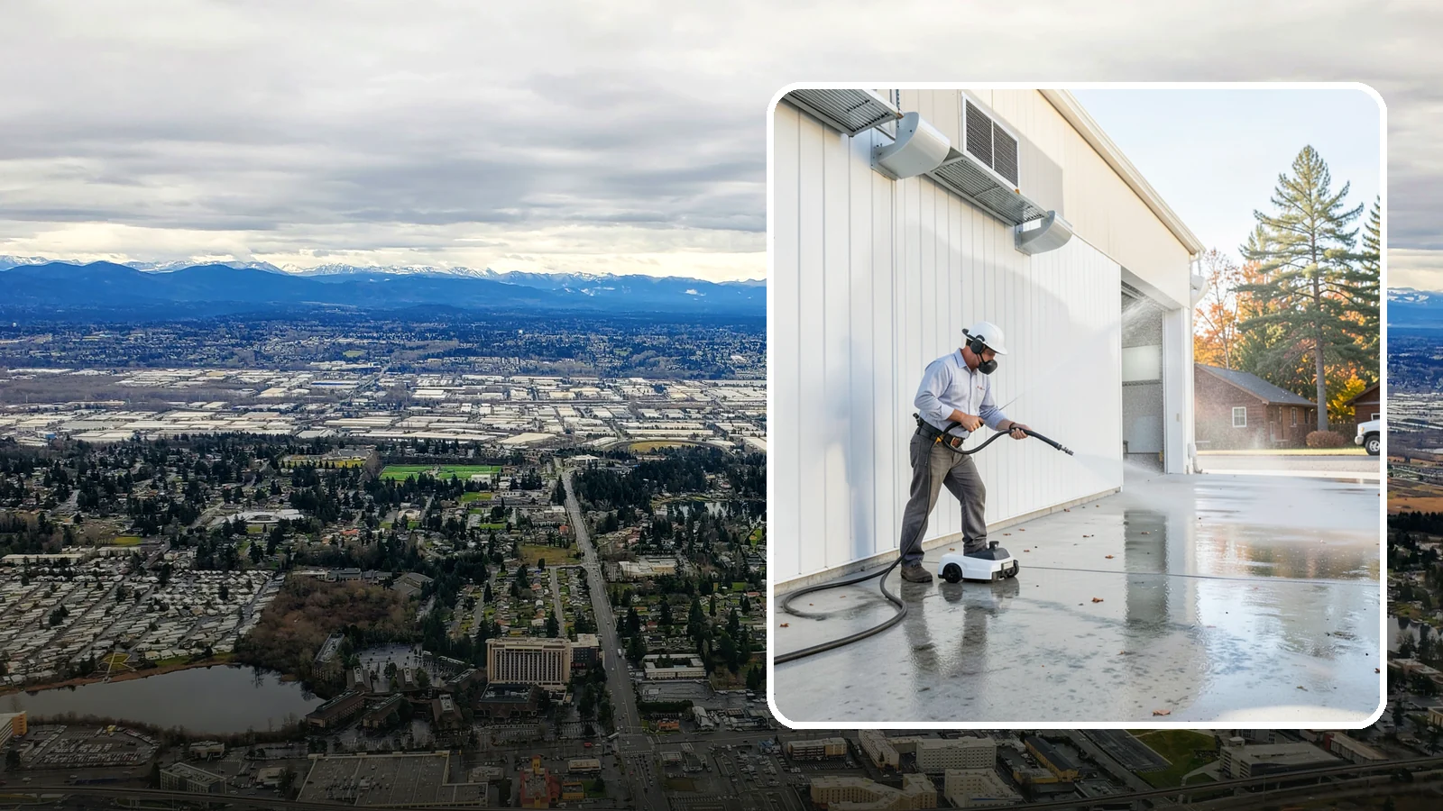 Warehouse Floor Cleaning in SeaTac, King County, WA - Restore large commercial warehouse floors with industrial degreasing and ride-on surface cleaning.