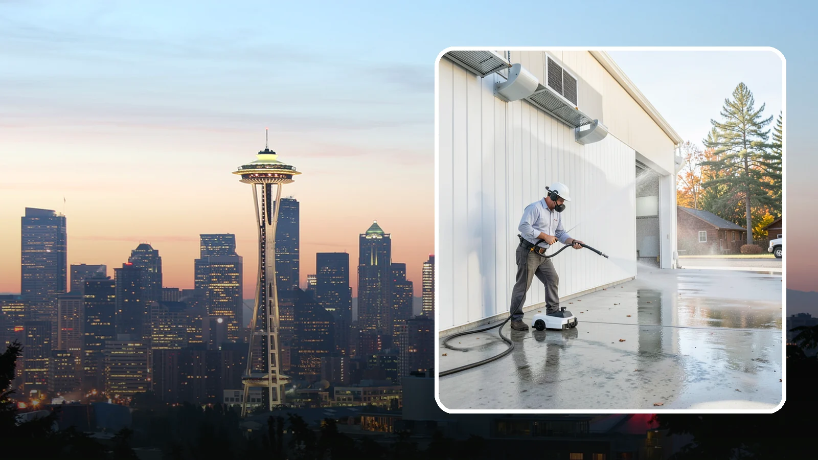 Warehouse Floor Cleaning in Seattle, King County, WA - Restore large commercial warehouse floors with industrial degreasing and ride-on surface cleaning.