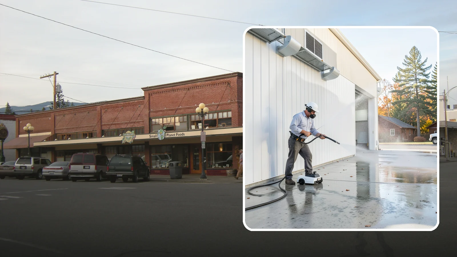 Warehouse Floor Cleaning in Sedro-Woolley, Skagit County, WA - Restore large commercial warehouse floors with industrial degreasing and ride-on surface cleaning.