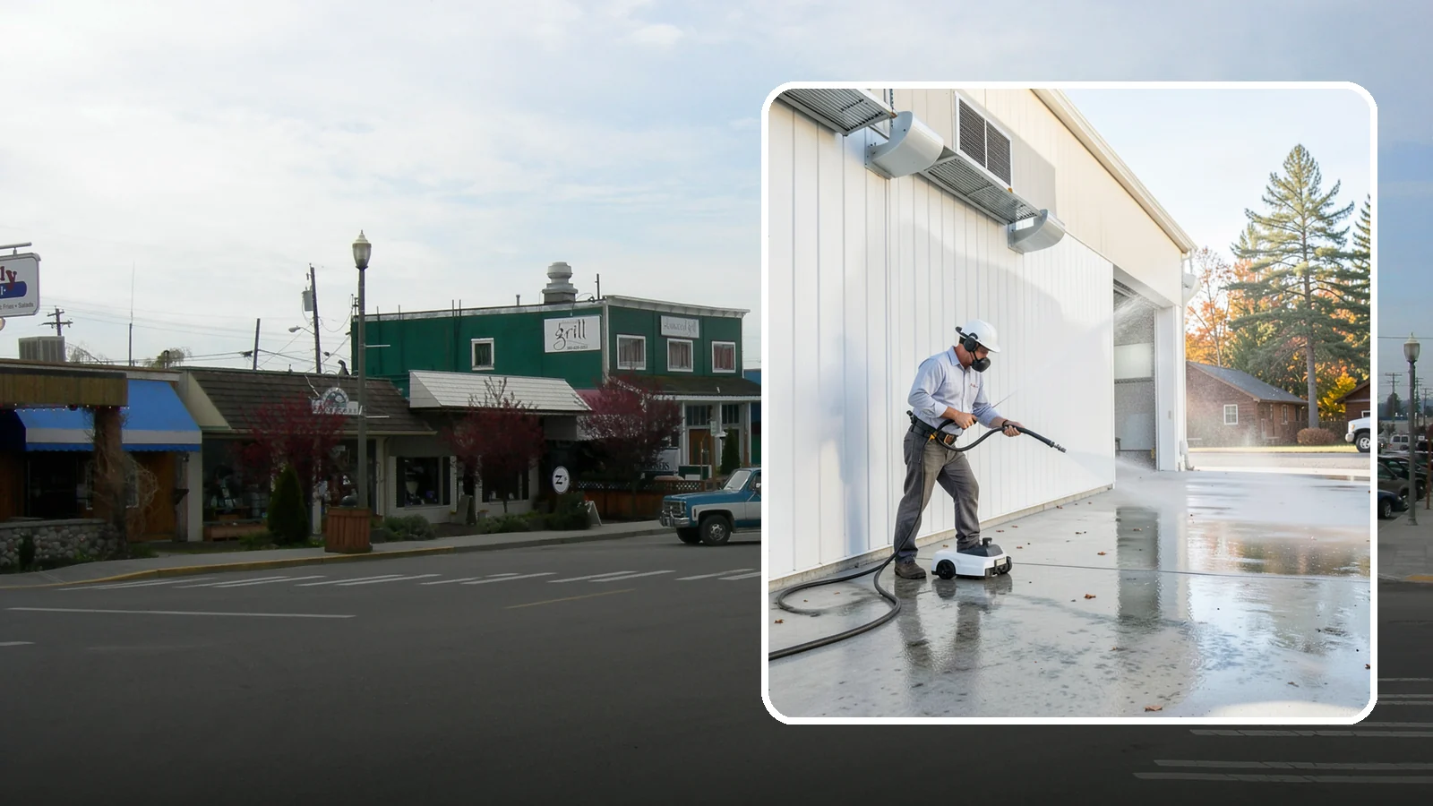 Warehouse Floor Cleaning in Stanwood, Snohomish County, WA - Restore large commercial warehouse floors with industrial degreasing and ride-on surface cleaning.