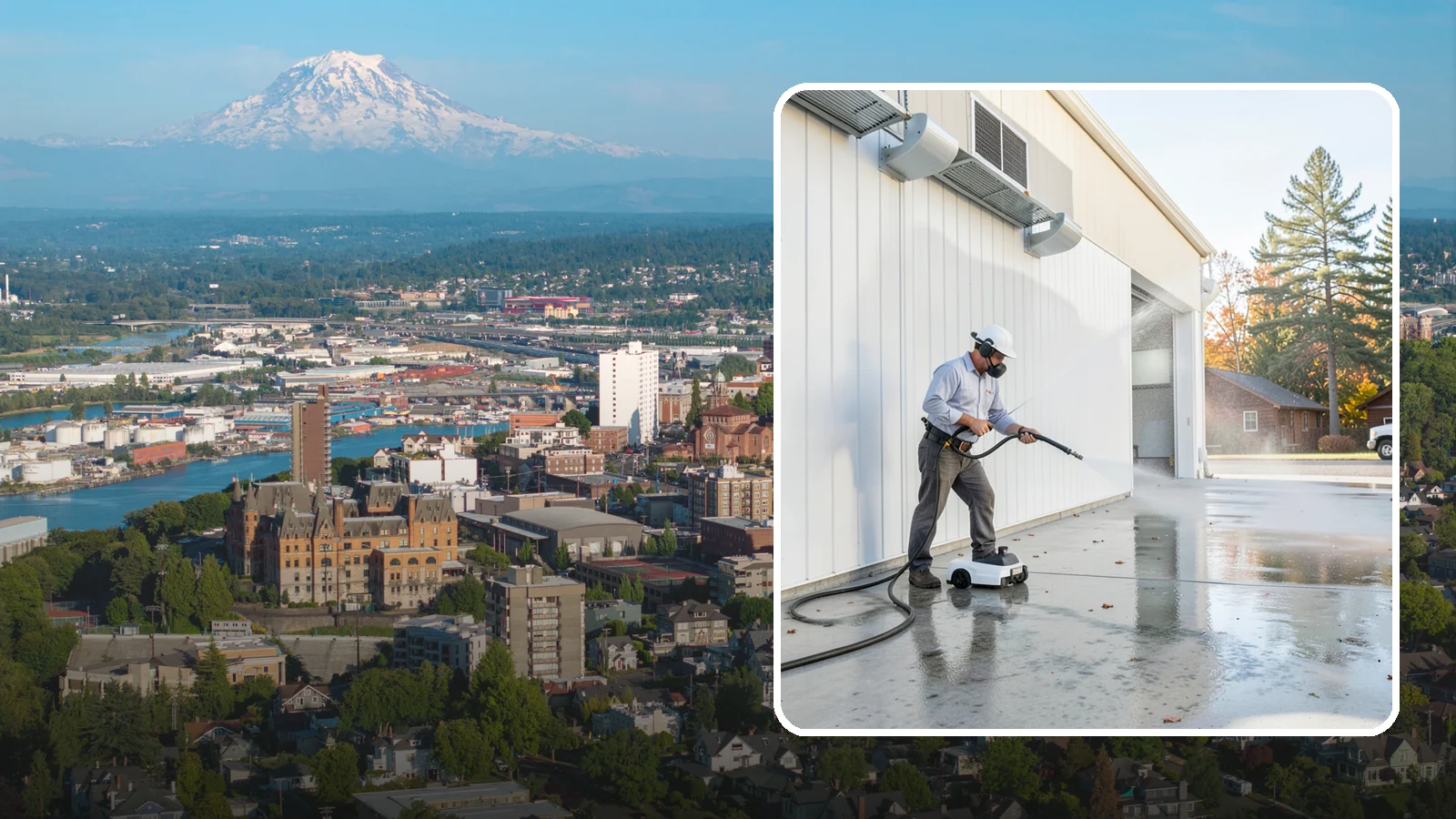 Warehouse Floor Cleaning in Tacoma, Pierce County, WA - Restore large commercial warehouse floors with industrial degreasing and ride-on surface cleaning.