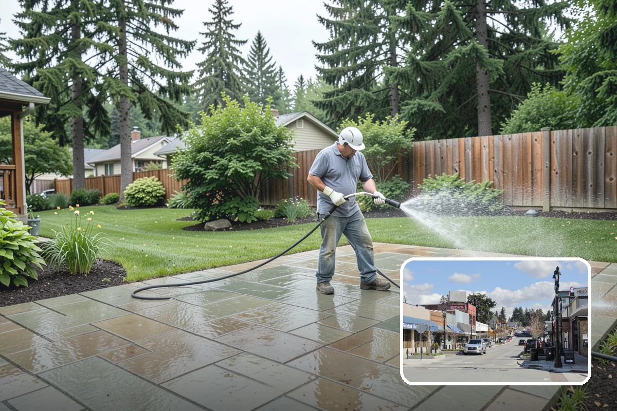 Wheelie Bin Cleaning in Bothell, King County, WA - Clears sludge and food residue from the bin interior
