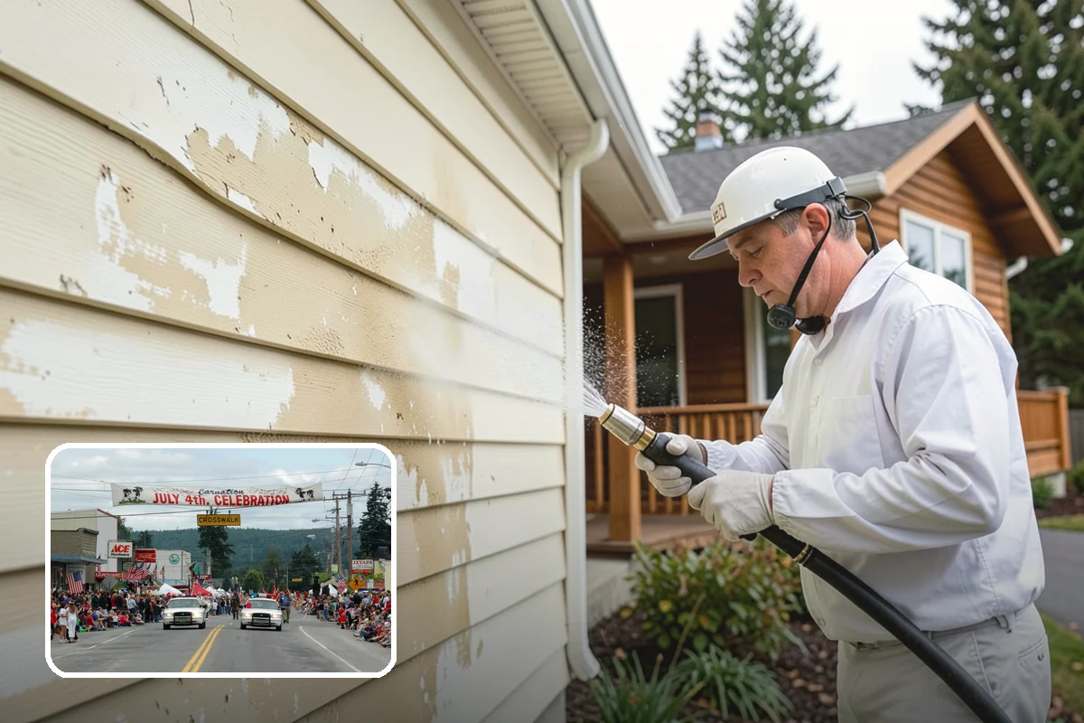 Wheelie Bin Cleaning in Carnation, King County, WA - Clears sludge and food residue from the bin interior