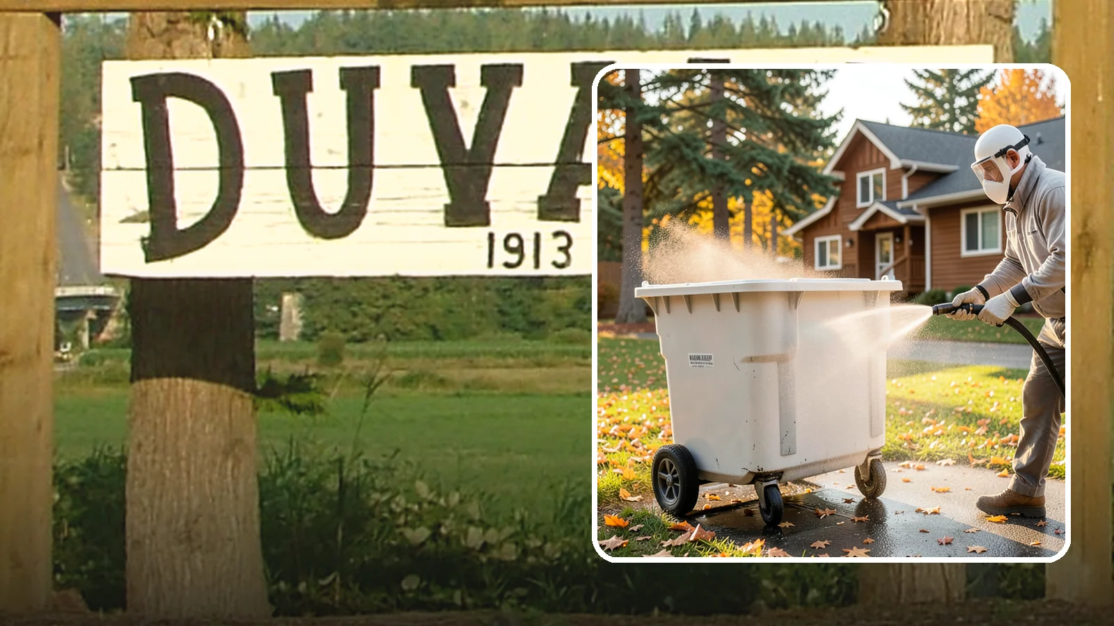 Wheelie Bin Cleaning in Duvall, King County, WA - We wash wheeled curbside bins inside and out to clear the sludge, stains, and smell that collect between pickups.