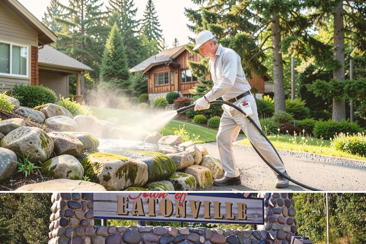 Wheelie Bin Cleaning in Eatonville, Pierce County, WA - Bin sludge and odor peak in the warmer months, so summer is the ideal time to keep wheelie bins clean.
