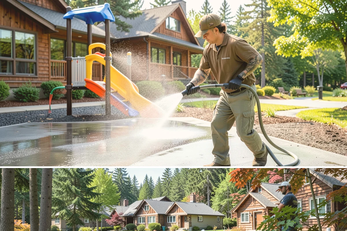 Wheelie Bin Cleaning in Edgewood, Pierce County, WA - Bin sludge and odor peak in the warmer months, so summer is the ideal time to keep wheelie bins clean.
