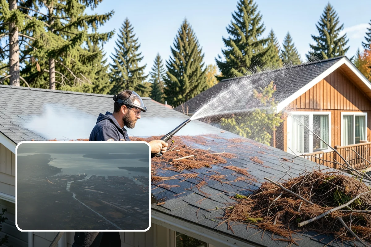 Wheelie Bin Cleaning in Fife, Pierce County, WA - Clears sludge and food residue from the bin interior