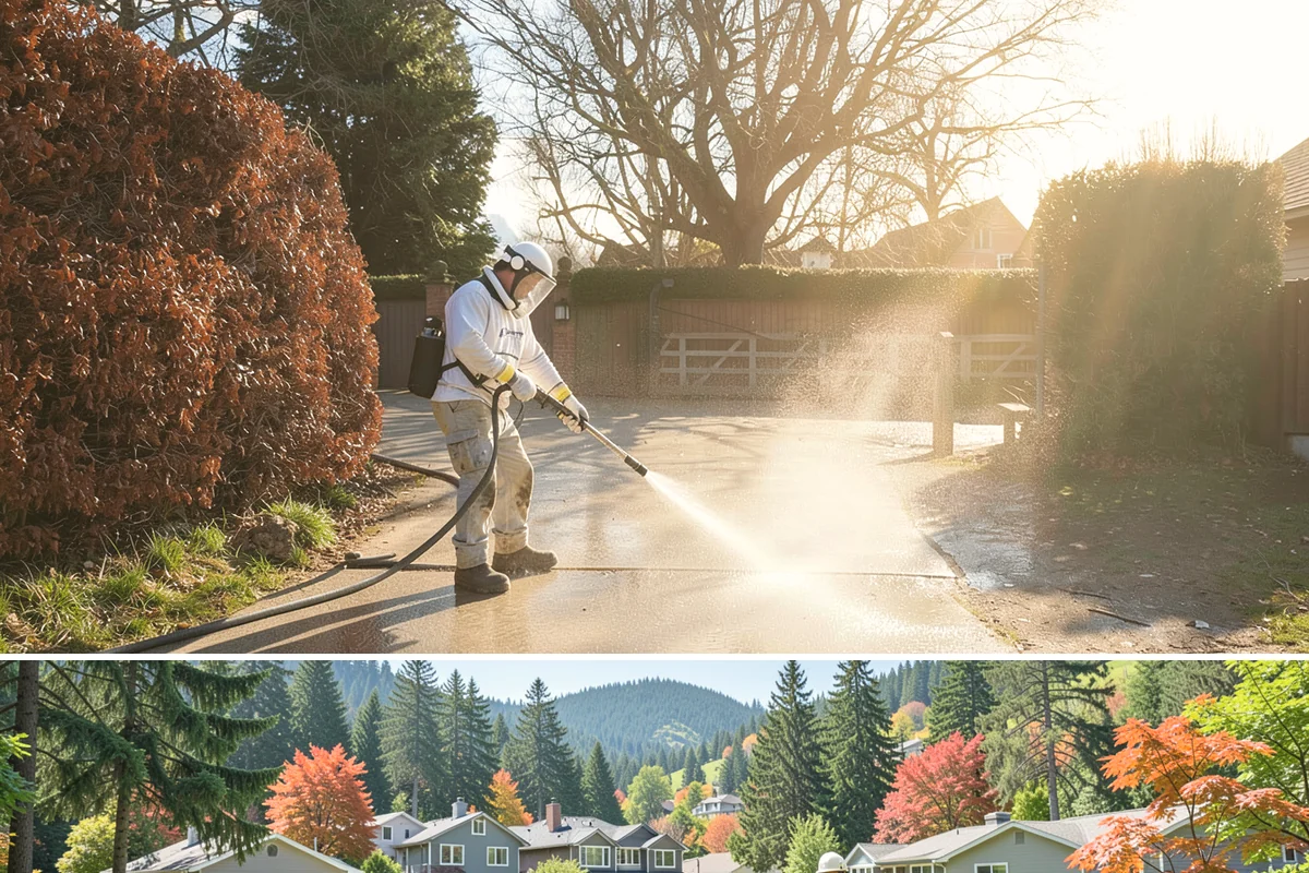 Wheelie Bin Cleaning in Fircrest, Pierce County, WA - Bin sludge and odor peak in the warmer months, so summer is the ideal time to keep wheelie bins clean.