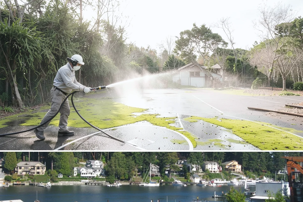 Wheelie Bin Cleaning in Gig Harbor, Pierce County, WA - Bin sludge and odor peak in the warmer months, so summer is the ideal time to keep wheelie bins clean.