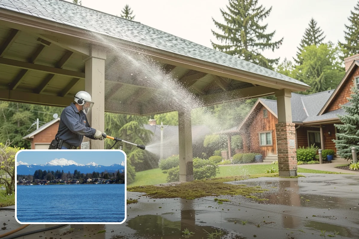 Wheelie Bin Cleaning in Lake Stevens, Snohomish County, WA - Clears sludge and food residue from the bin interior