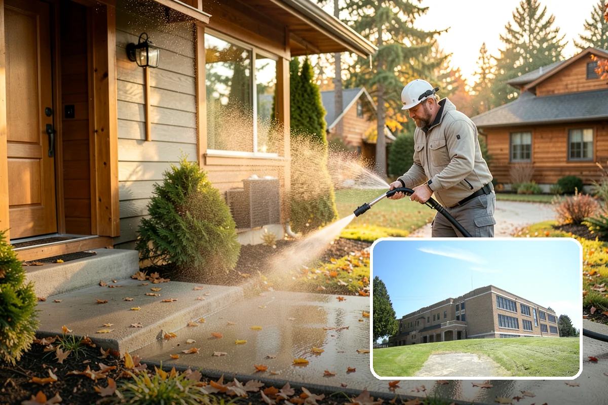Wheelie Bin Cleaning in Maple Valley, King County, WA - Clears sludge and food residue from the bin interior