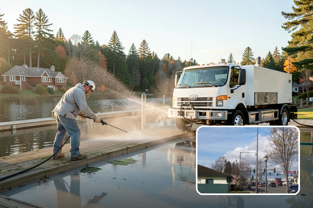 Wheelie Bin Cleaning in Marysville, Snohomish County, WA - Clears sludge and food residue from the bin interior