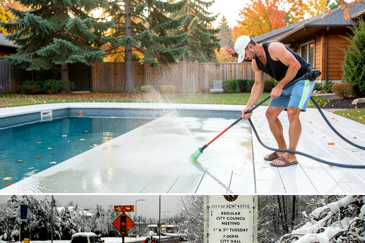 Wheelie Bin Cleaning in Newcastle, King County, WA - Bin sludge and odor peak in the warmer months, so summer is the ideal time to keep wheelie bins clean.
