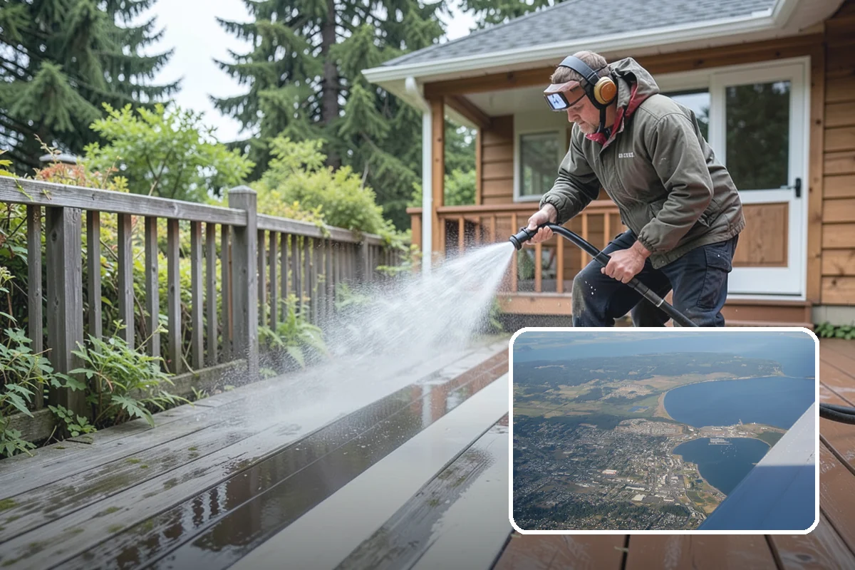 Wheelie Bin Cleaning in Oak Harbor, Island County, WA - Clears sludge and food residue from the bin interior