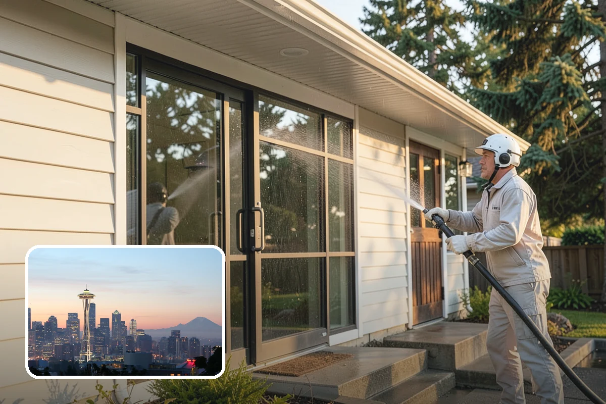 Wheelie Bin Cleaning in Seattle, King County, WA - Clears sludge and food residue from the bin interior