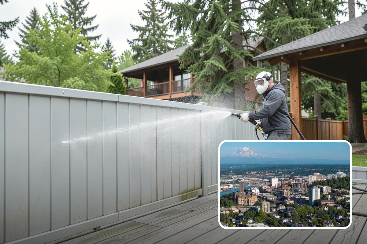 Wheelie Bin Cleaning in Tacoma, Pierce County, WA - Clears sludge and food residue from the bin interior