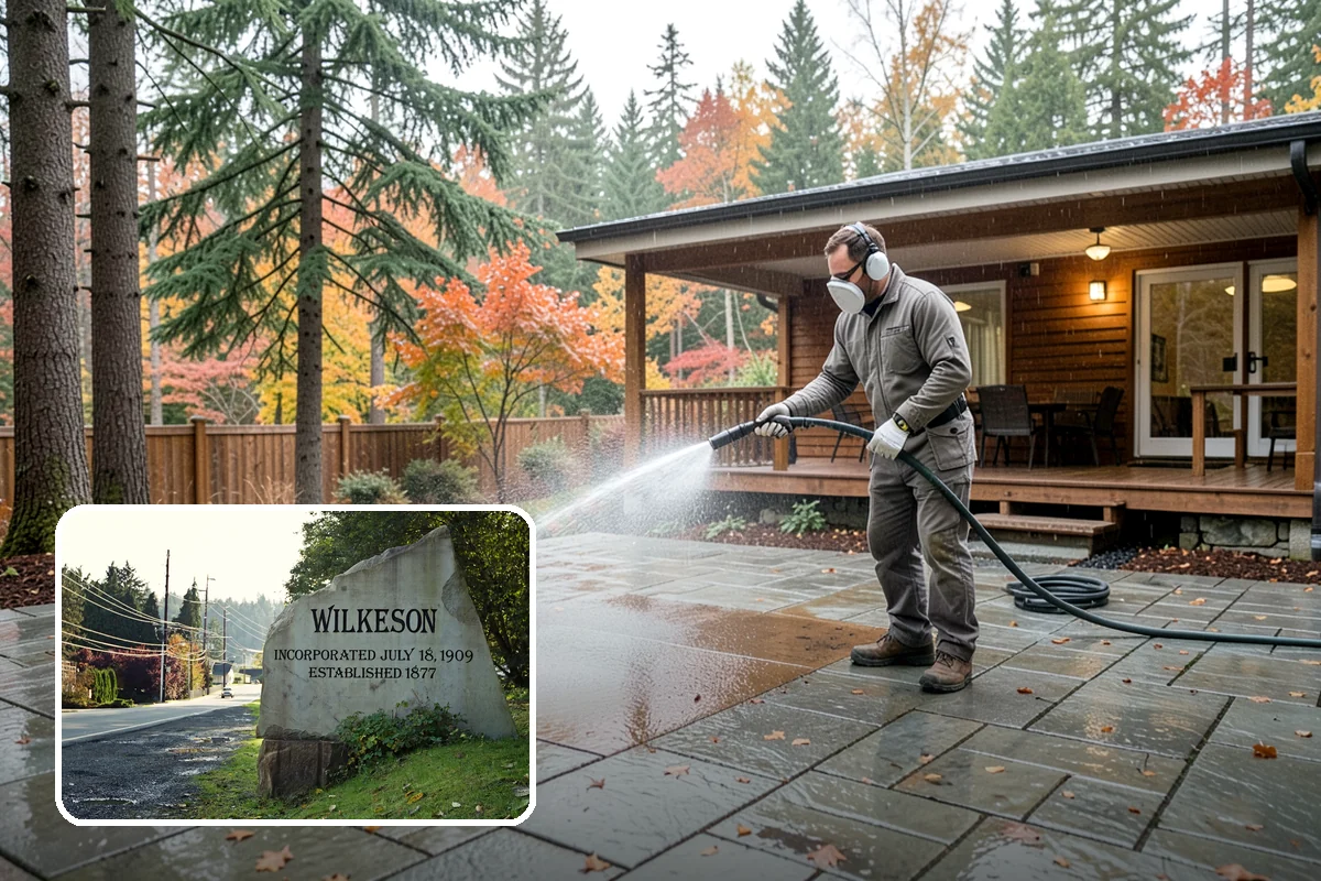 Wheelie Bin Cleaning in Wilkeson, Pierce County, WA - Clears sludge and food residue from the bin interior