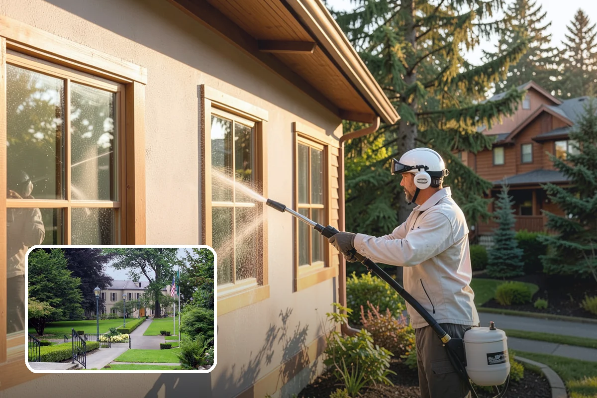 Wheelie Bin Cleaning in Woodinville, King County, WA - Clears sludge and food residue from the bin interior