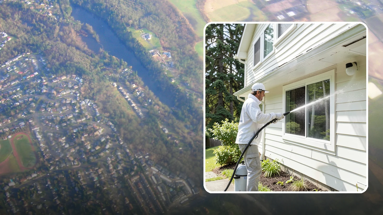 Whole Home Exterior Cleaning in Algona, King County, WA - Whole home exterior cleaning is a complete package covering siding, trim, eaves, and entry surfaces for a fully refreshed...