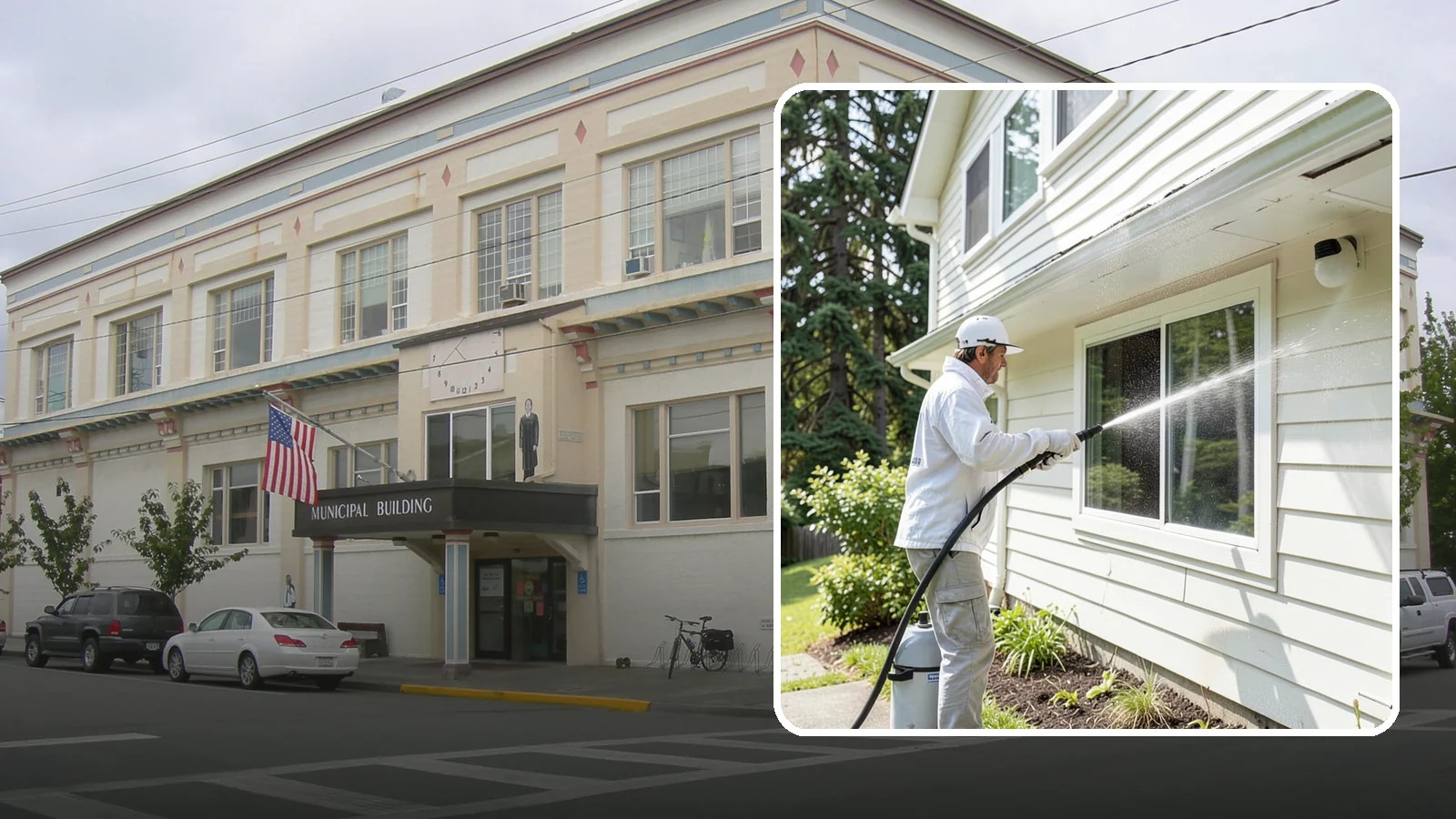 Whole Home Exterior Cleaning in Anacortes, Skagit County, WA - Whole home exterior cleaning is a complete package covering siding, trim, eaves, and entry surfaces for a fully refreshed...