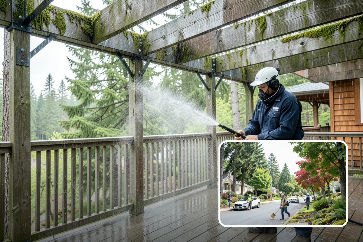 Whole Home Exterior Cleaning in Beaux Arts Village, King County, WA - Covers every exterior surface in one visit