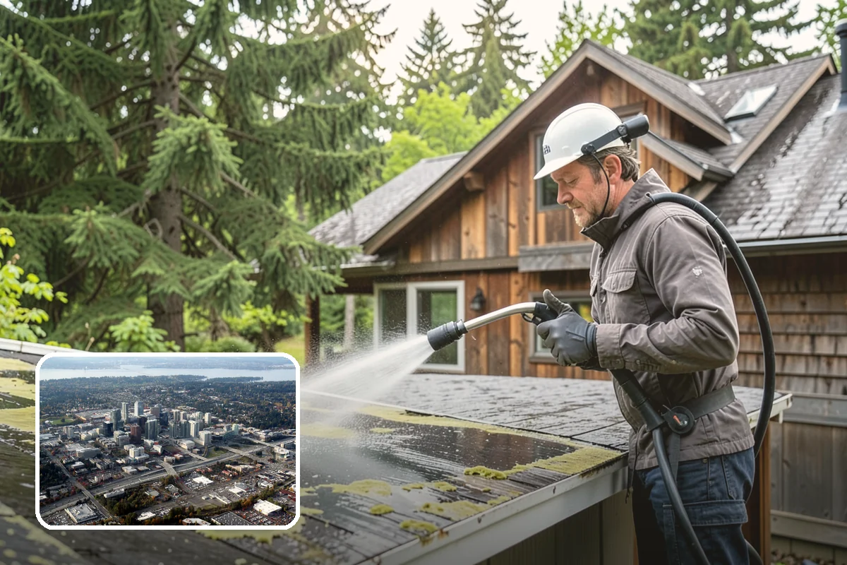 Whole Home Exterior Cleaning in Bellevue, King County, WA - Covers every exterior surface in one visit