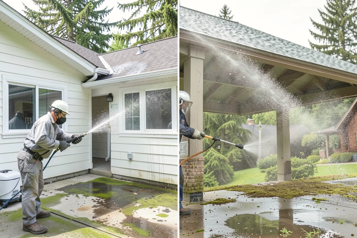 Whole Home Exterior Cleaning in Burien, King County, WA - Survey the full exterior and plan the sequence