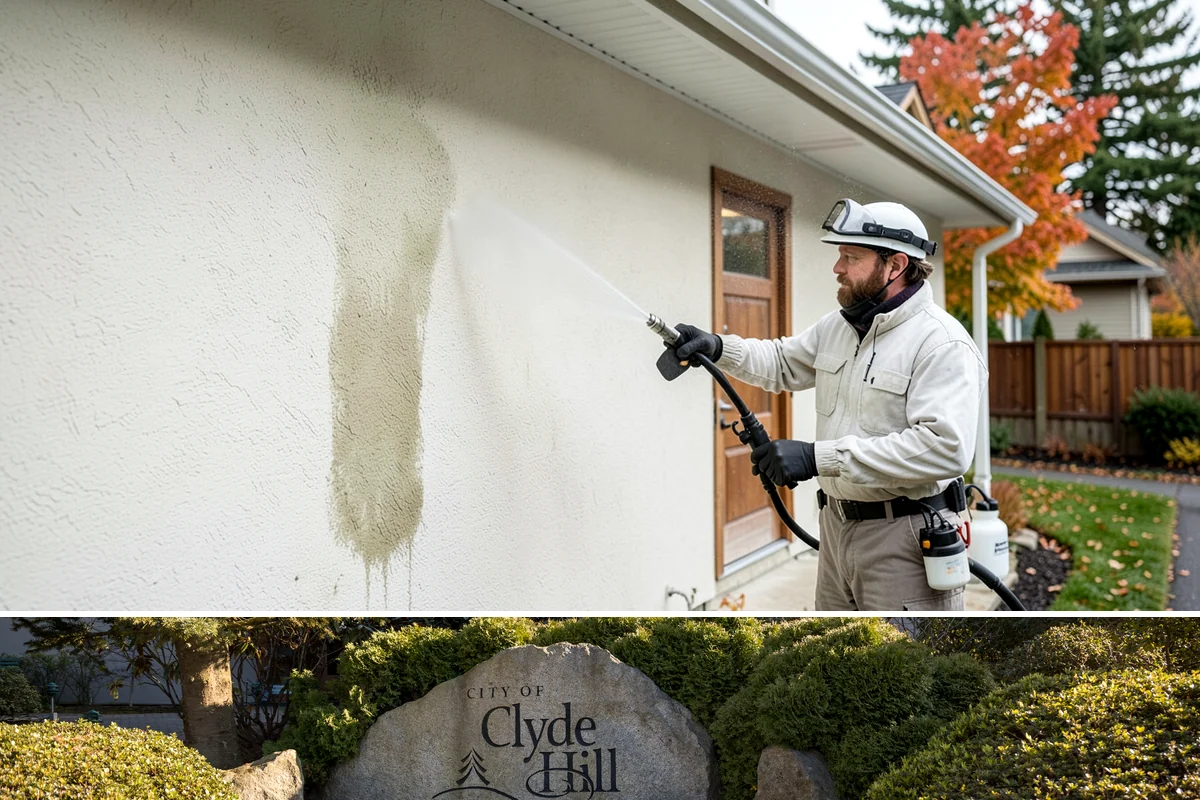 Whole Home Exterior Cleaning in Clyde Hill, King County, WA - Book the full package during the dry summer window so every surface dries cleanly before the rains return.