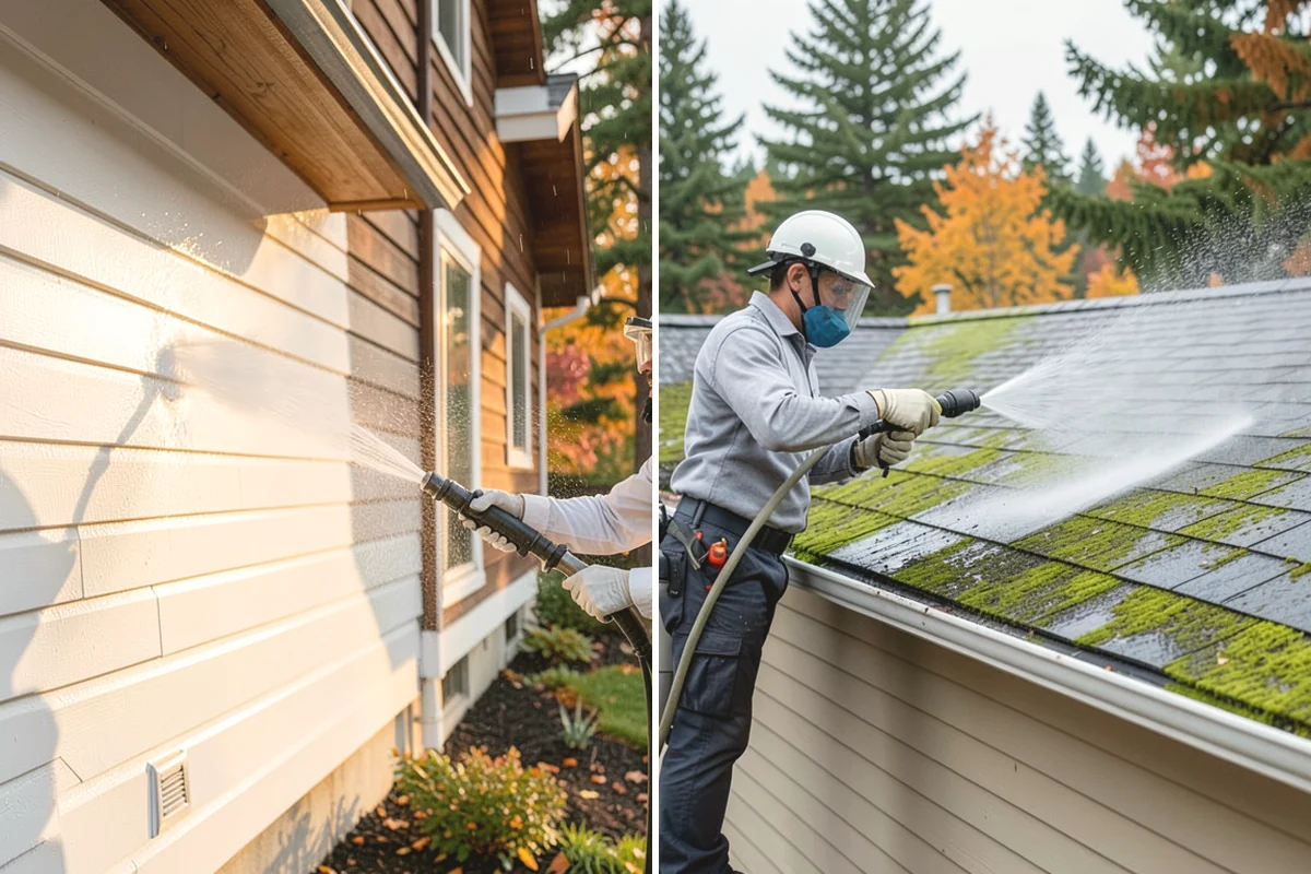 Whole Home Exterior Cleaning in Covington, King County, WA - Survey the full exterior and plan the sequence