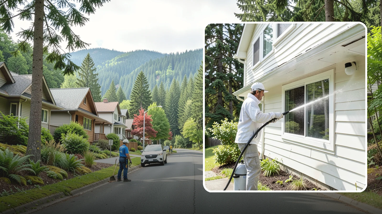 Whole Home Exterior Cleaning in Darrington, Snohomish County, WA - Whole home exterior cleaning is a complete package covering siding, trim, eaves, and entry surfaces for a fully refreshed...