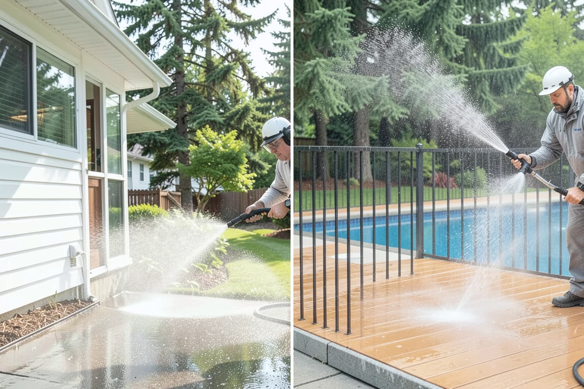 Whole Home Exterior Cleaning in Des Moines, King County, WA - Survey the full exterior and plan the sequence