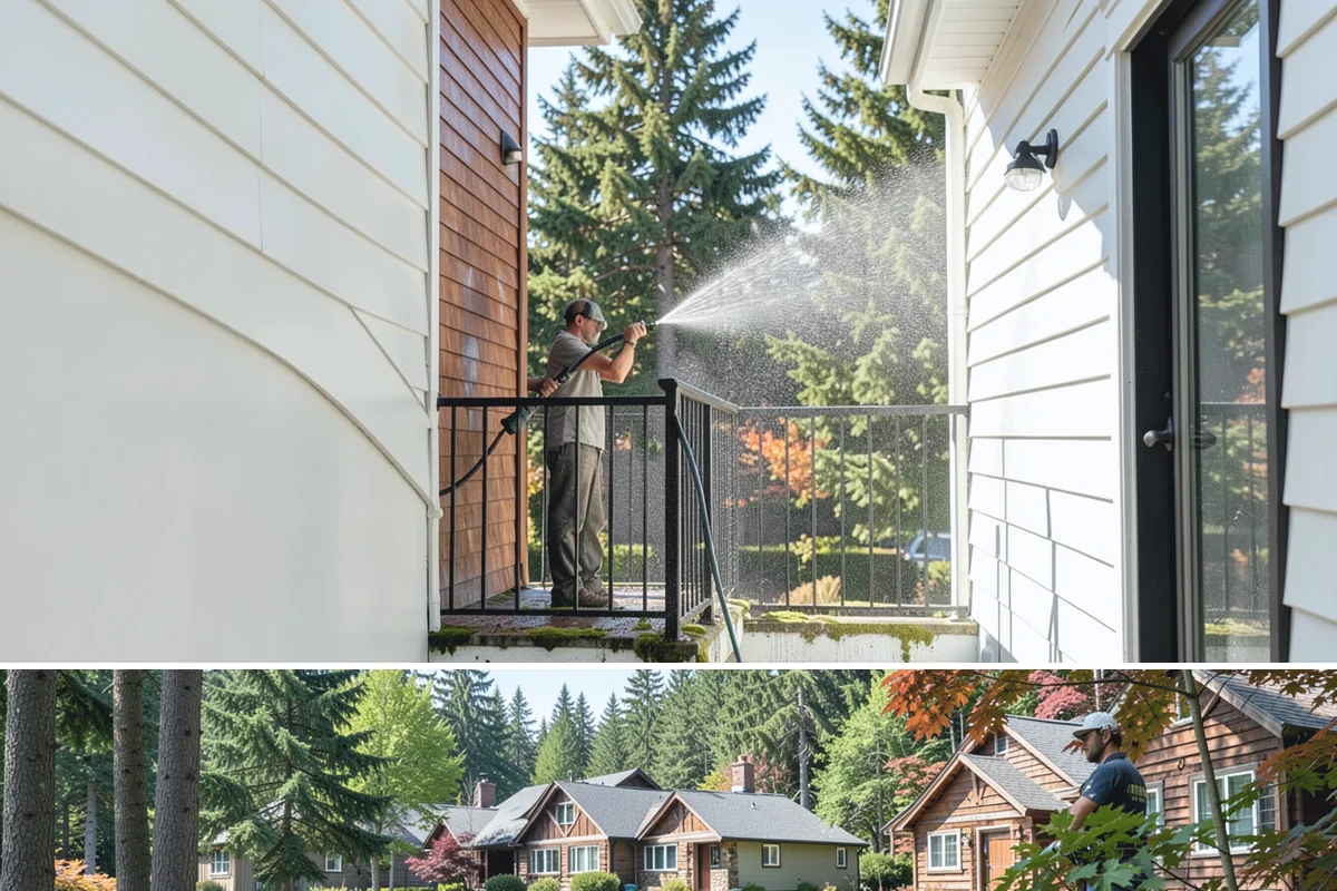 Whole Home Exterior Cleaning in Edgewood, Pierce County, WA - Book the full package during the dry summer window so every surface dries cleanly before the rains return.