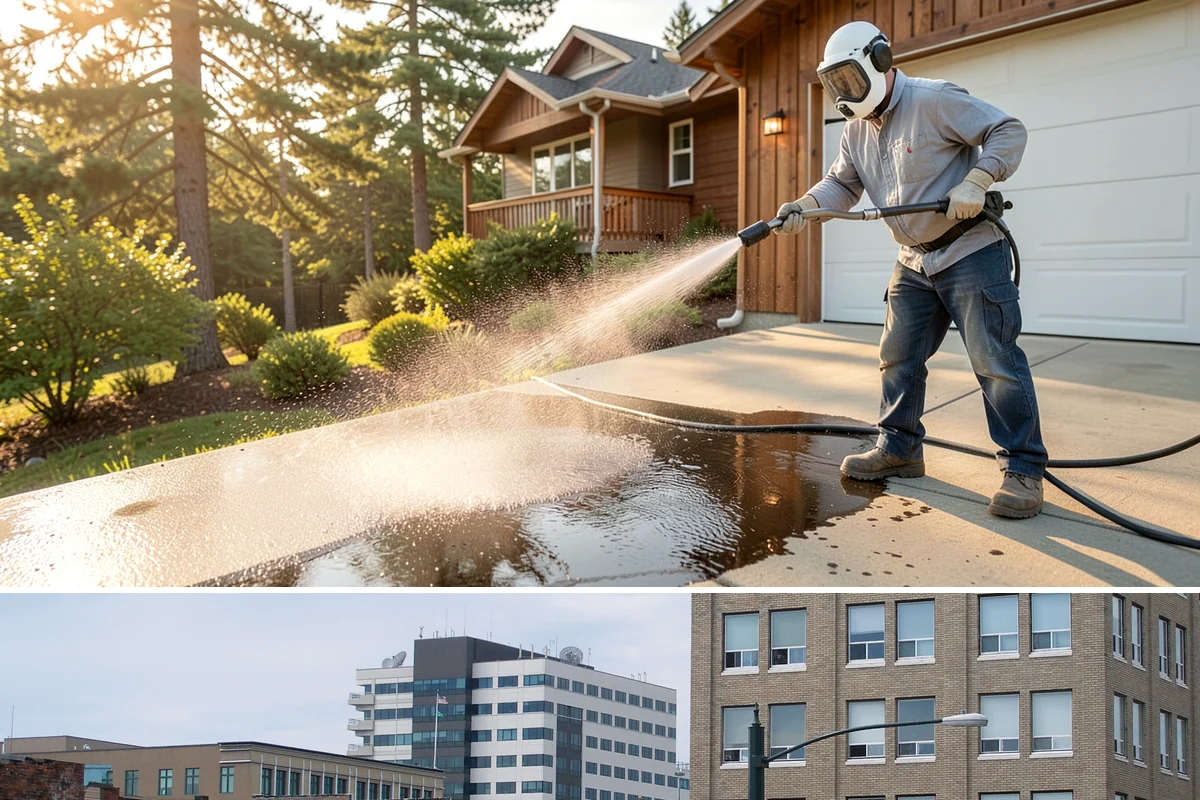Whole Home Exterior Cleaning in Everett, Snohomish County, WA - Book the full package during the dry summer window so every surface dries cleanly before the rains return.