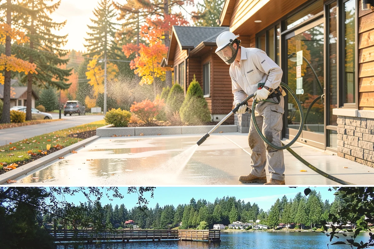 Whole Home Exterior Cleaning in Federal Way, King County, WA - Book the full package during the dry summer window so every surface dries cleanly before the rains return.